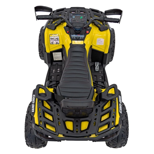 Quad na akumulator dla dzieci Can Am Outlander ATV z pilotem Żółty DK-CA005.2.4GHZ